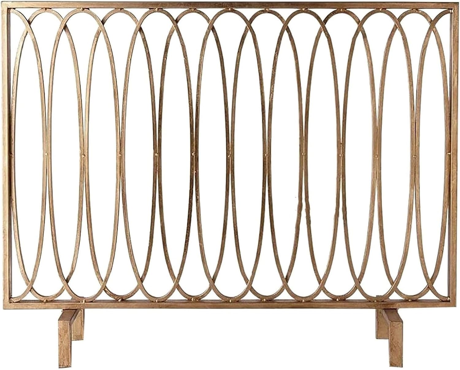 JKGHK Spark Protection Fireplace Screen, Stand Alone Fireplace Cover Metal Mesh Screen, Single Panel Wrought Iron Spark Guard, Fire Spark Guard Grate for Living Room(Black)