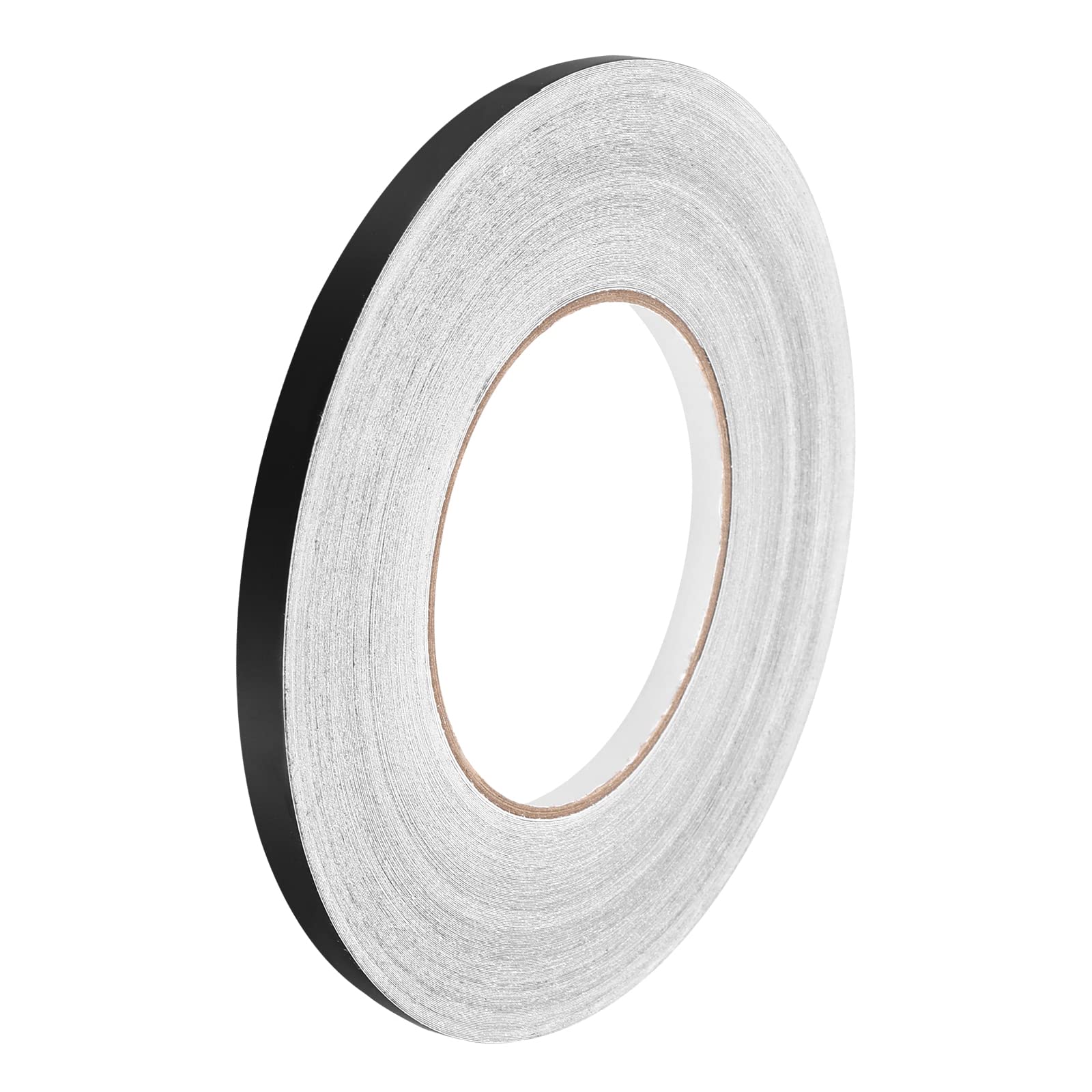 uxcell 0.31 Inchx164 Ft Foil Self Adhesive Tile Sticker Decoration Gap Sealing Tape Strip Waterproof Self-Adhesive Floor Crevice Line Sticker for Wall, Cabinet, Kitchen, Black