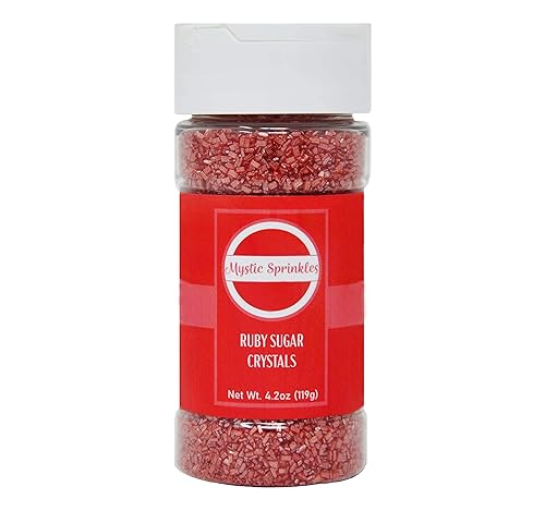 Miniatura 2 de Mystic Sprinkles Cristales de azúcar botella de 4.2 oz (rubí - rojo)