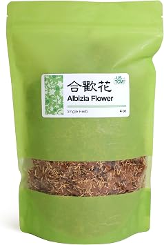 USTCM Albizia Flower He Huan Hua 4 Oz - Light Pink - Birthday