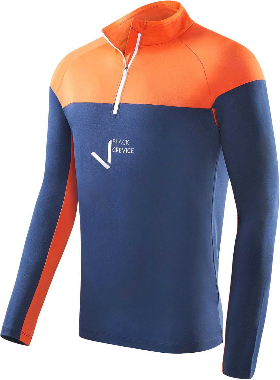 Black Crevice Heren ski-rolli met ritssluiting, functioneel