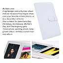 ZENKO 2x3 inch Mini Photo Album, 108 Photo Pocket Storage Album for Instax mini Film Used in Mini 13/12/11/9/8/SE/41/99/Evo/Liplay Mini Film, 3" Photo Cards,Tickets, Business Cards.-Clay White gallery image
