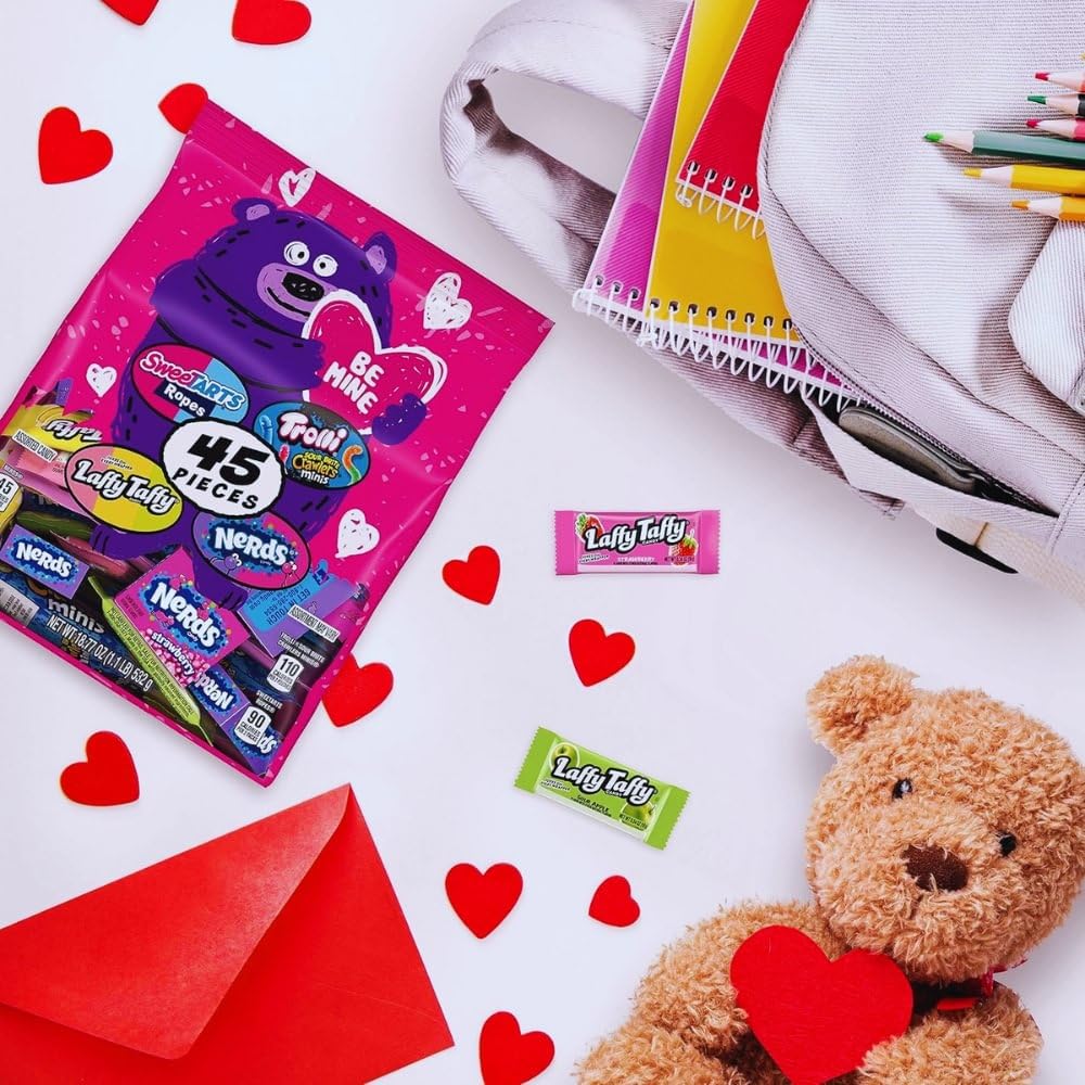 Valentine's Day Be Mine Candy Mix Pack - (45 Pcs.) - Perfect for Classroom Party Giveaways & Sweet Celebrations