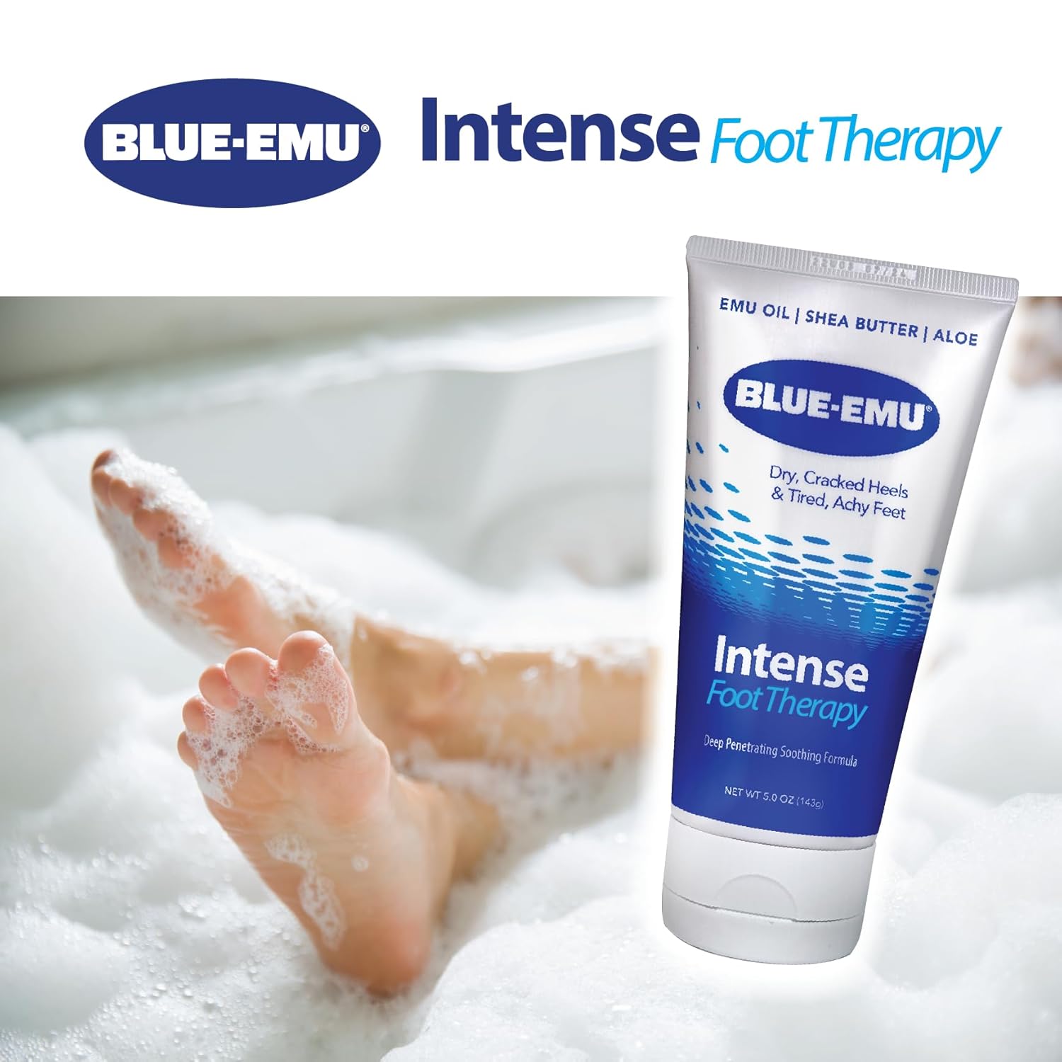 BLUE-EMU Intense Foot Therapy Cream for Dry Skin and Tired Feet - 5oz - Image 4