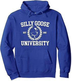 Silly Goose University Mens Womens Silly Goose Meme Costume Pullover Hoodie