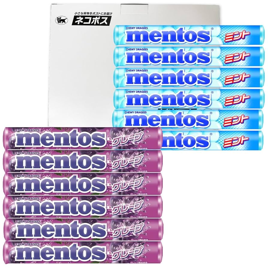 Amazon.co.jp: メントス グレープ 37.5g×6個 メントス ミント