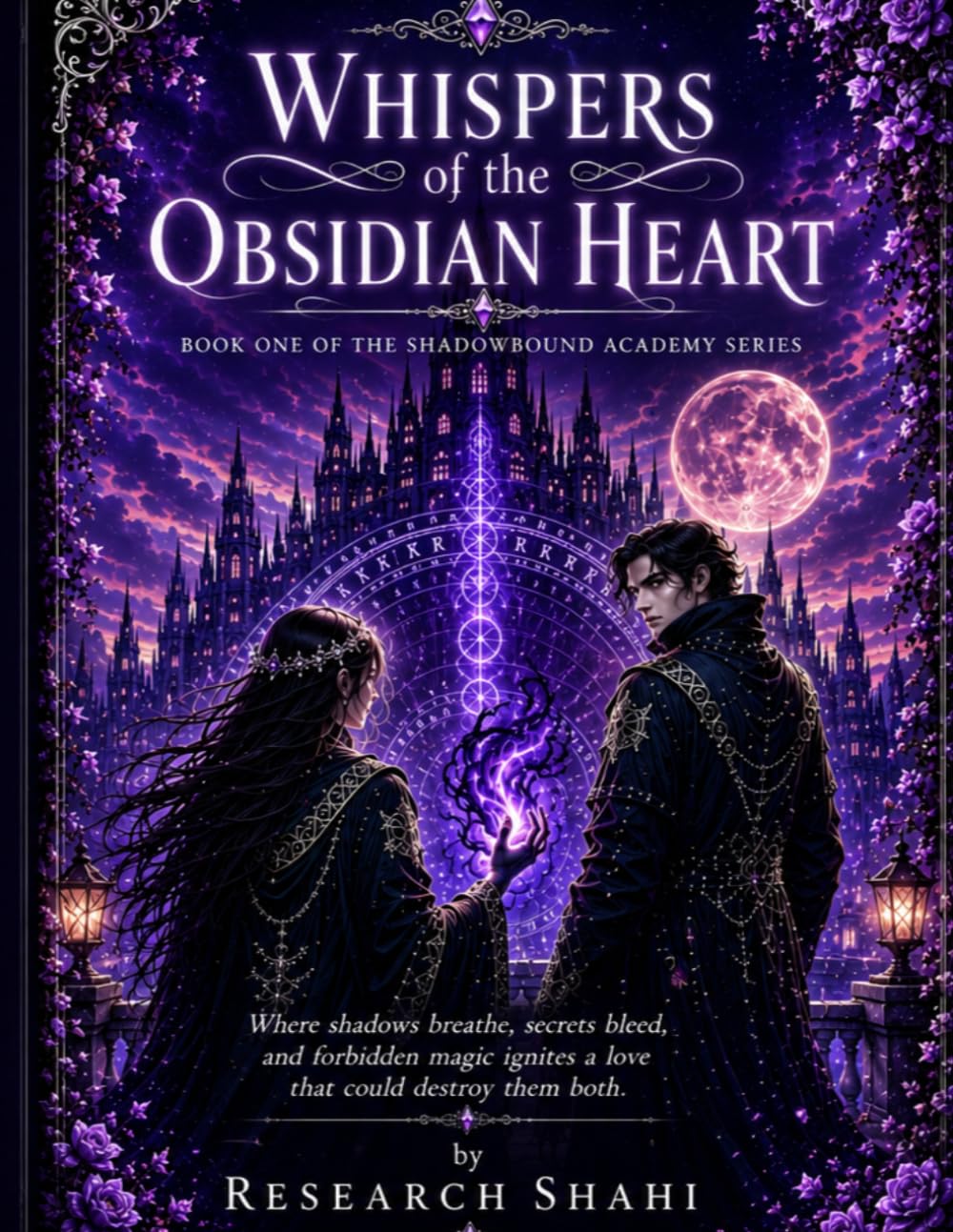 Whispers of the Obsidian Heart: Where shadows breathe, secrets bleed, and forbidden magic ignites a love that could destroy them both. (Book One of The Shadowbound Academy Series)