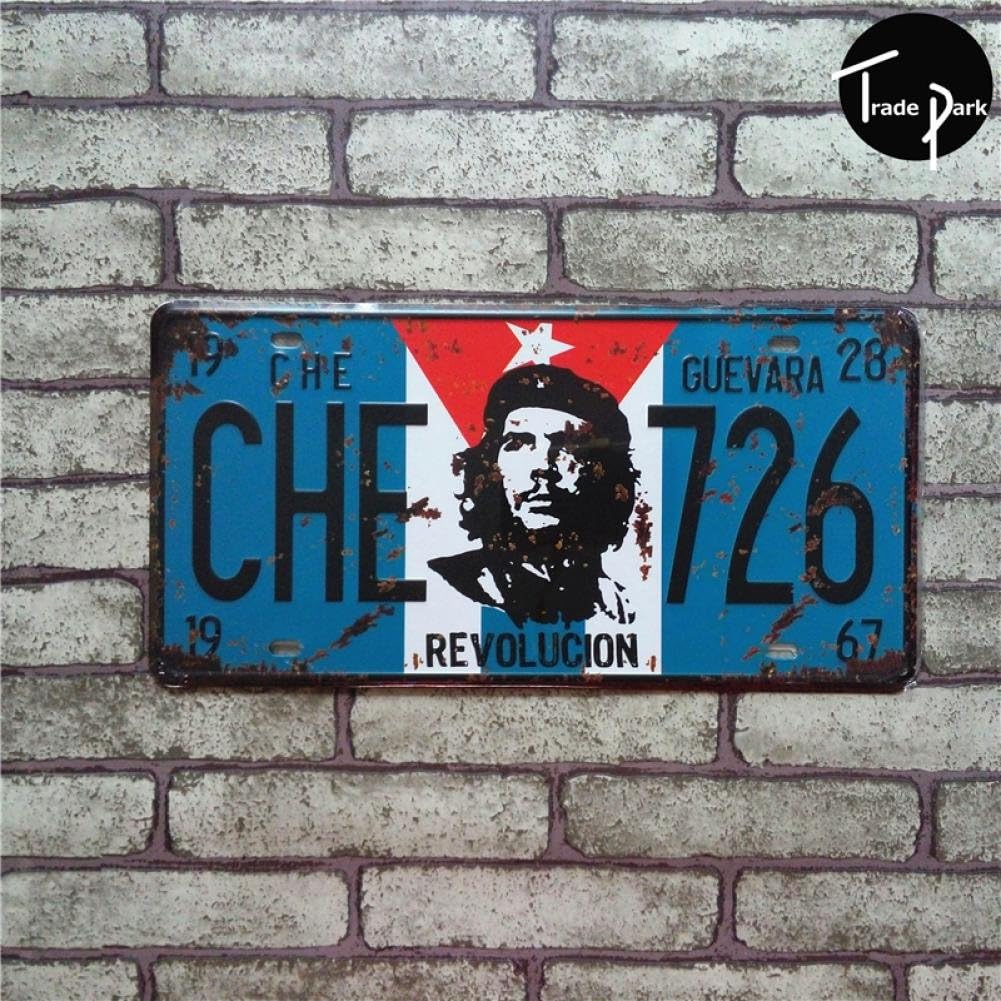 !!!Che Guevara Che 726 Car Number Plates Retro Metal Tin Sign tps Home Pub Bar Decor 6"x12" 15X30 CM