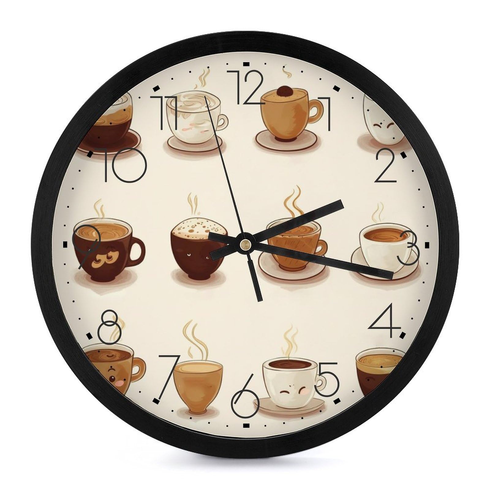 Horloge murale sans tic-tac cuisine petite horloge ronde classique