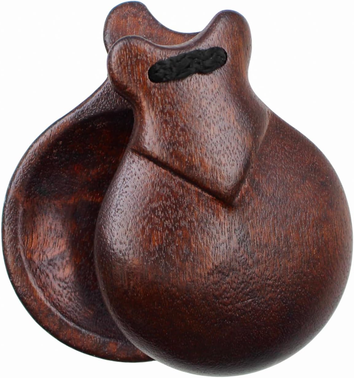Semi-Professional Flamenco Jale Spanish Castanets - Bubinga Wood, Rich Natural Finish, Authentic Sound for Dance Performances & Practice, Made in Spain (#8)