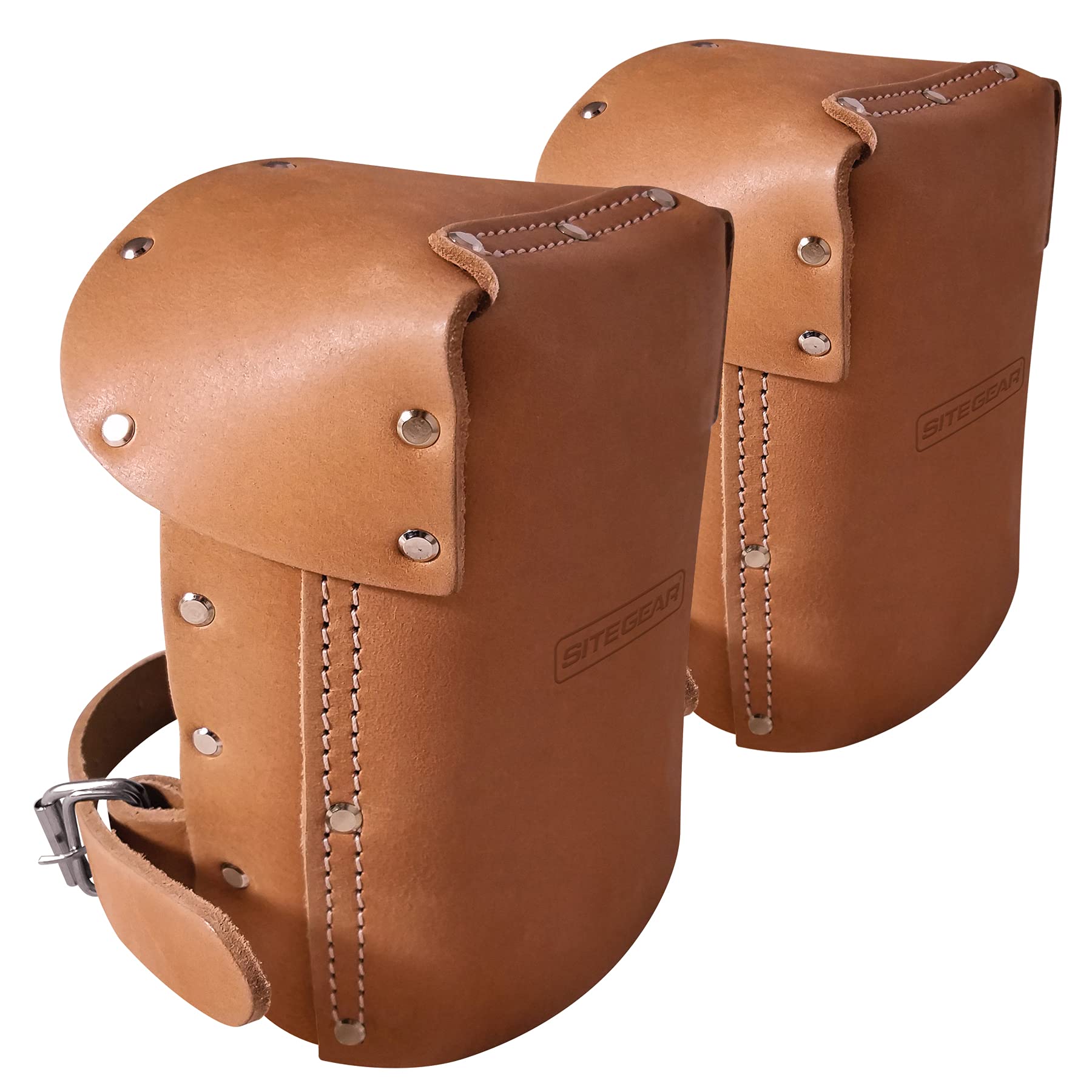 Sitepro 11422P ginocchiere imbottite in pelle con cinturino regolabile
