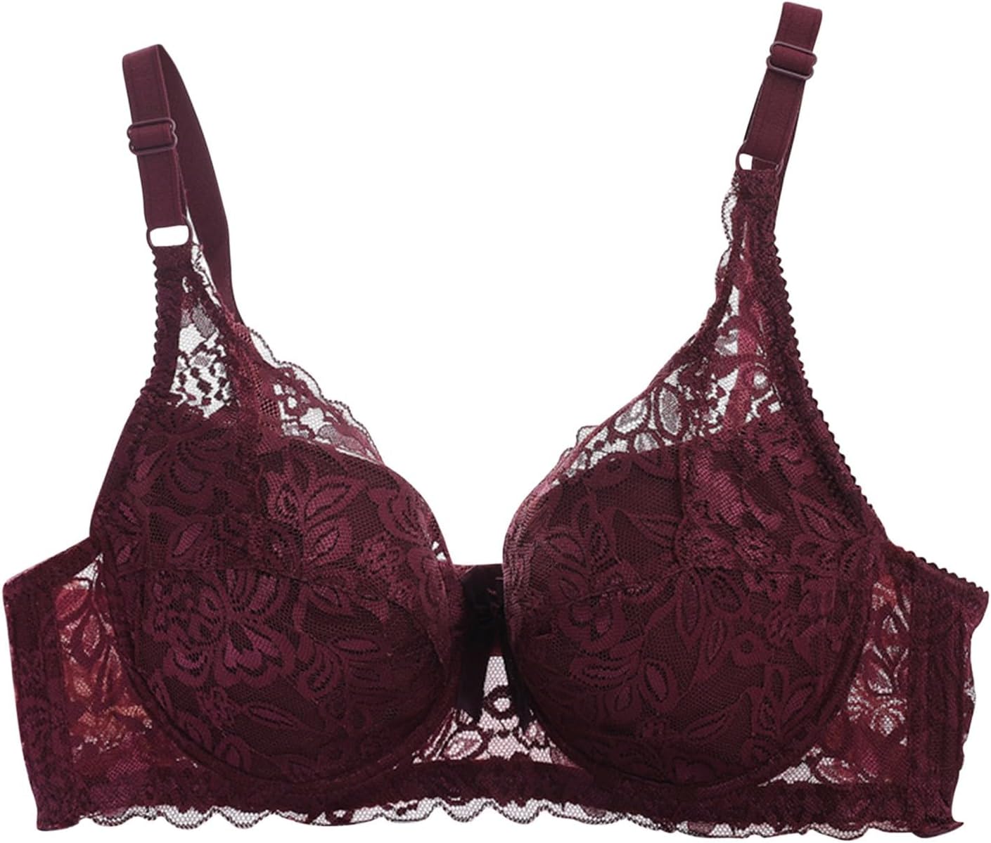 Sexy Bras for Women Plus Size Lace Comfy Underwire Corset Bra High Support Lace Bralette Push up Gathered Underwear