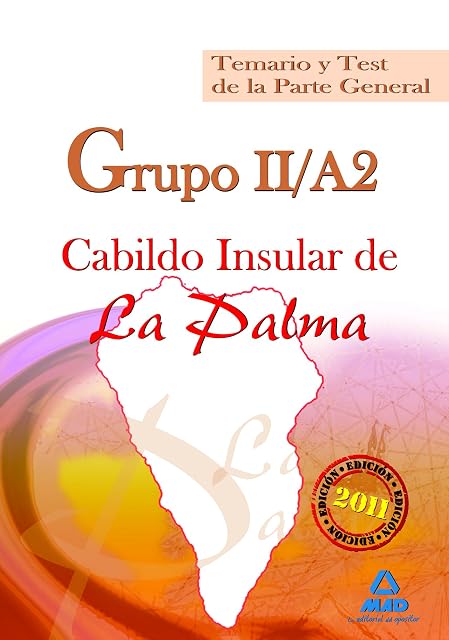 Portada de Grupo ii/a2 del cabildo insular de la palma. Temario y test de la parte general