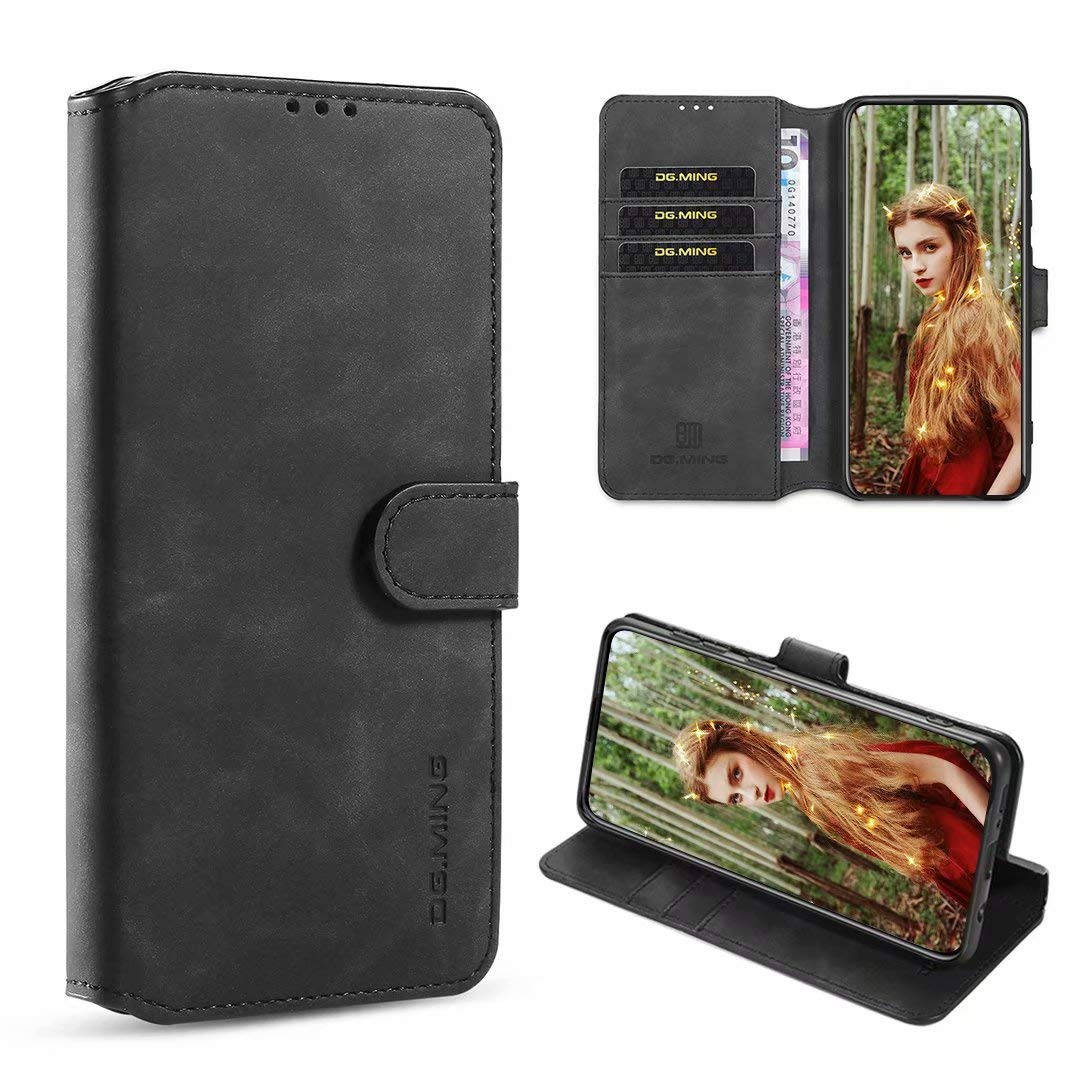 Xinyunew Cover Per Xiaomi Redmi Note 9/10X 4G - Custodia A Portafoglio In Pelle PU Con 2 Slot Carte E Portamonete, Antishock, Supporto Magnetico, Marrone
