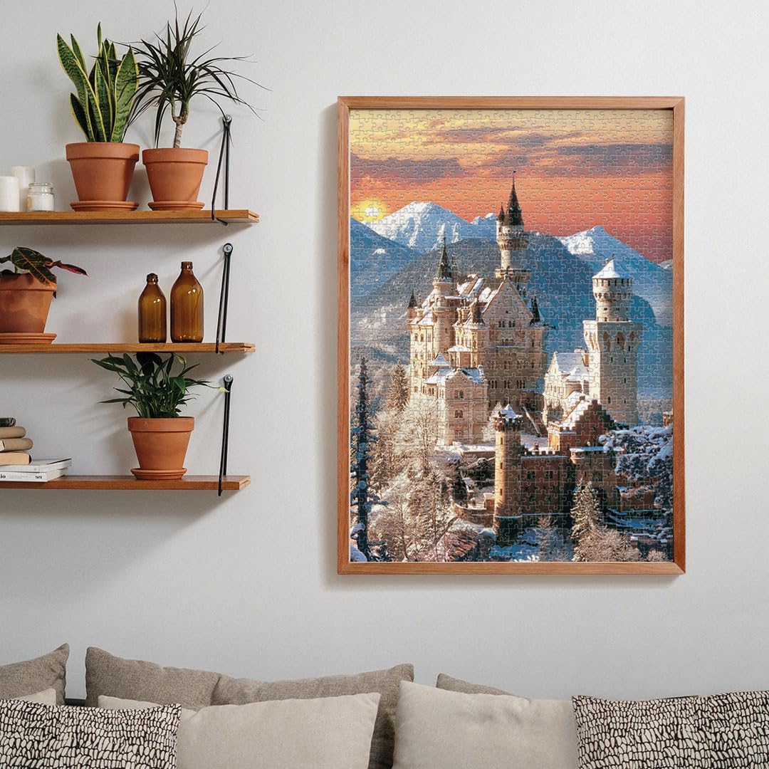 Clementoni Jigsaw Puzzle Collection - Neuschwanstein 1500 Pieces - Poster Included, Puzzle for Adults 14-99 Years, Landscape, Germany, Gift for Men/Women, Made in Italy, 31716