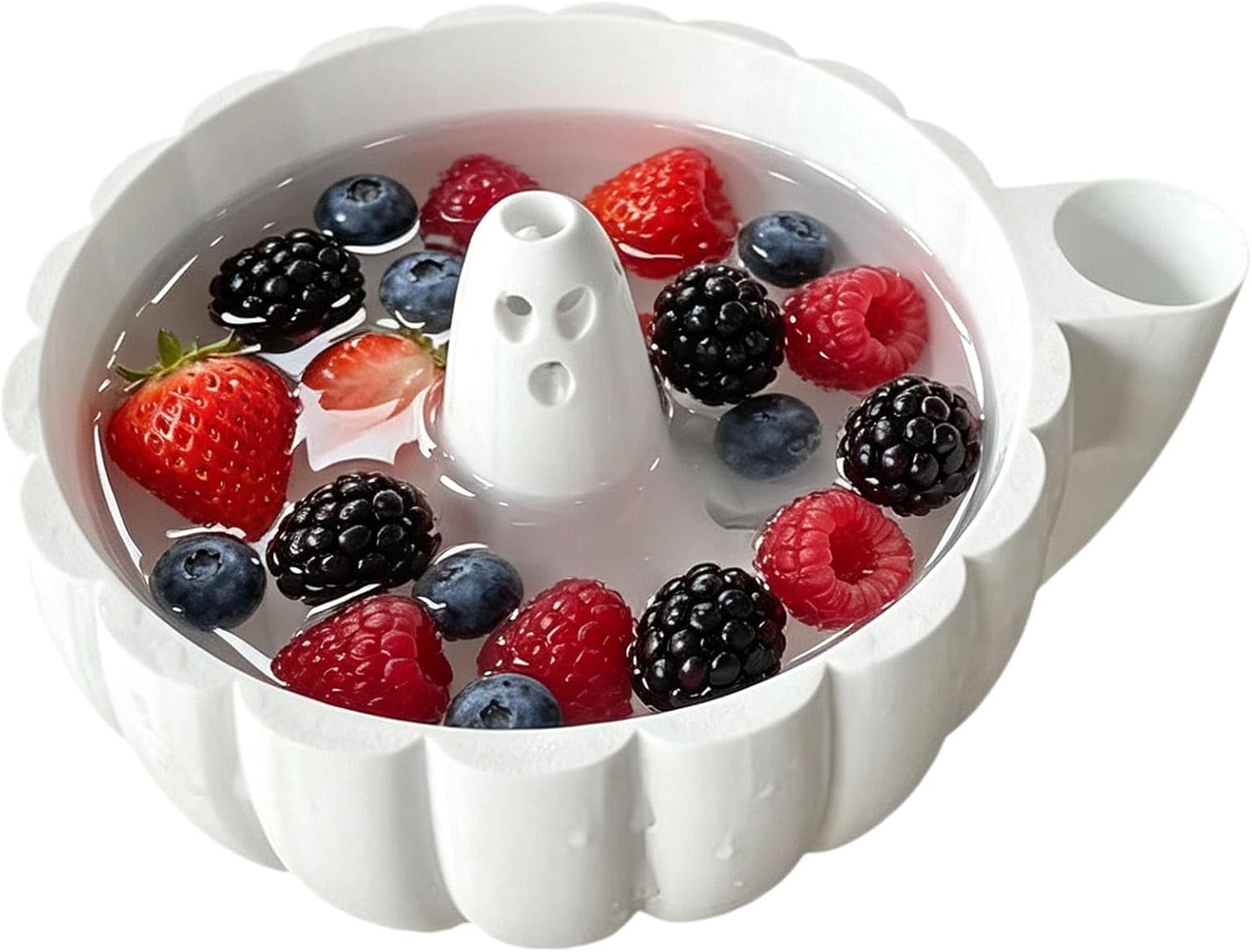 Fruit Washing Bowl with Drainage Funny Spooky Party Storage