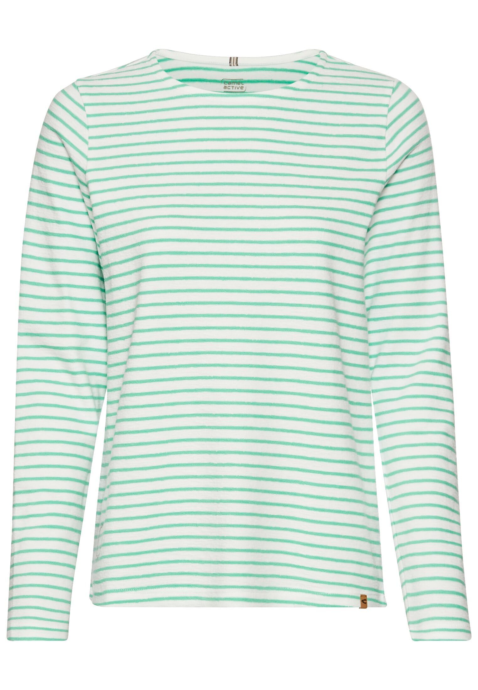 camel active Damen Langarmshirt mit Rundhalsausschnitt