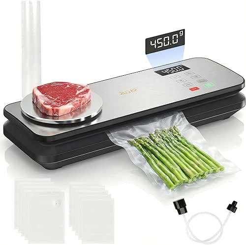 Vacuum Sealer for Food, 90kPA Powerful Food Saver Vacuum Sealer