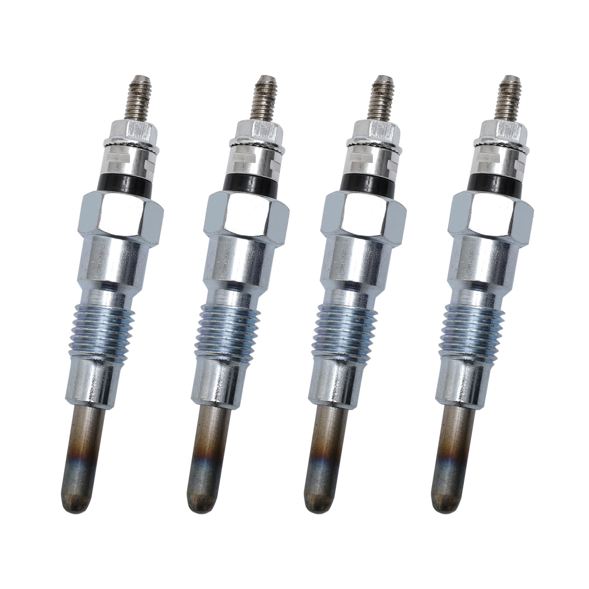 M811937 MIU802457 Lot de 4 bougies de préchauffage pour John Deere X495 X595 X740 X744 X748 X749 X750 X754 X758 1435, 1023E 1025R 1026R 20255 R 2026 R 855D, convient pour moteur Yanmar