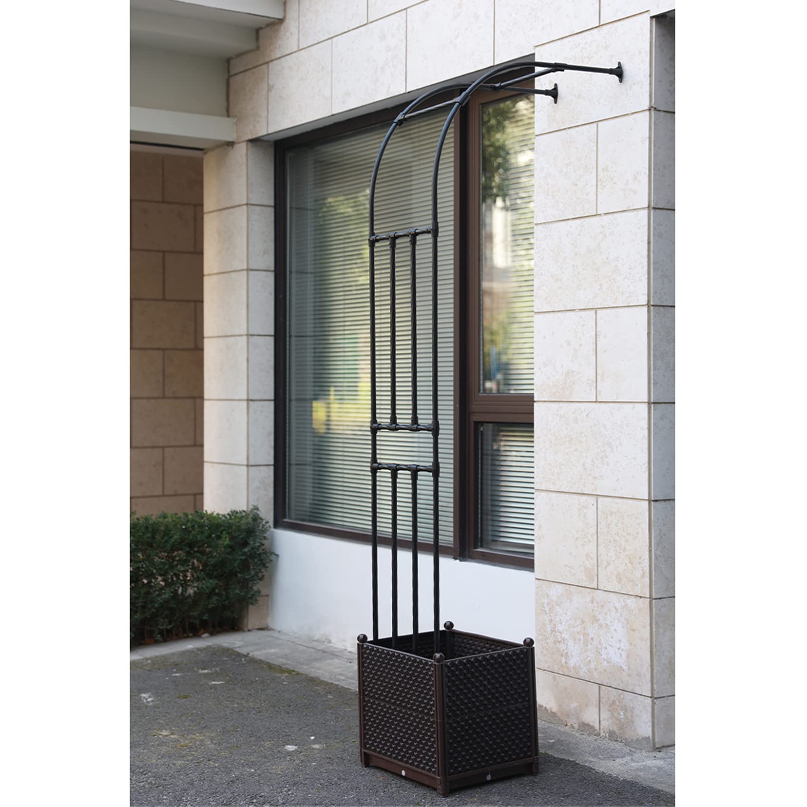 Pesi semi-lle da giardino in metallo per piante da esterno, pali da giardino resistenti per decorazione cerimoniale, perfetti per cortile e prato