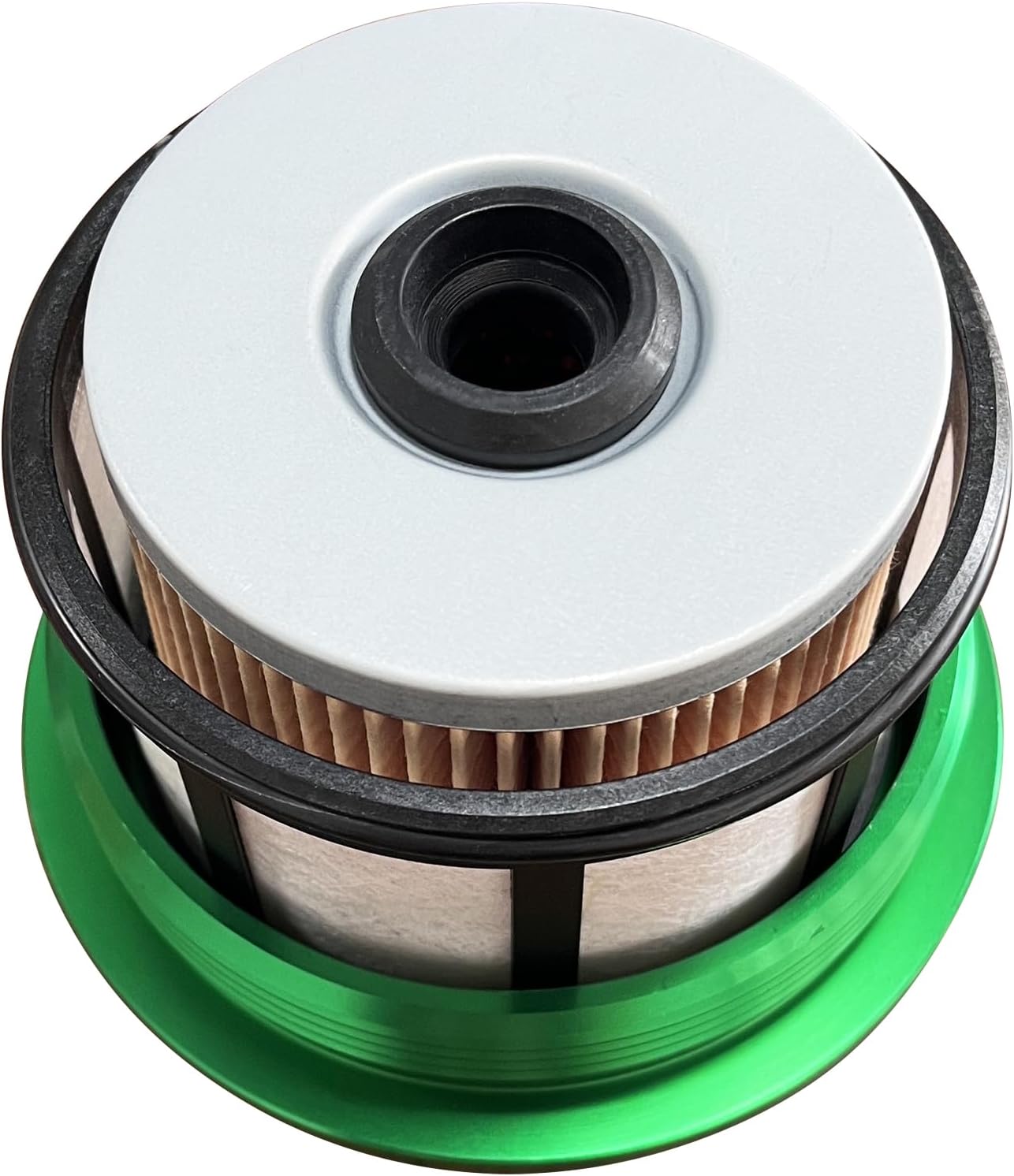 iFJF FD-4596 Fuel Filter Element and F81Z9G270BA Fuel Filter Cap Replacement for Powerstroke 7.3L E350 E450 E550 2003 F250 F350 F450 F550 (Green)