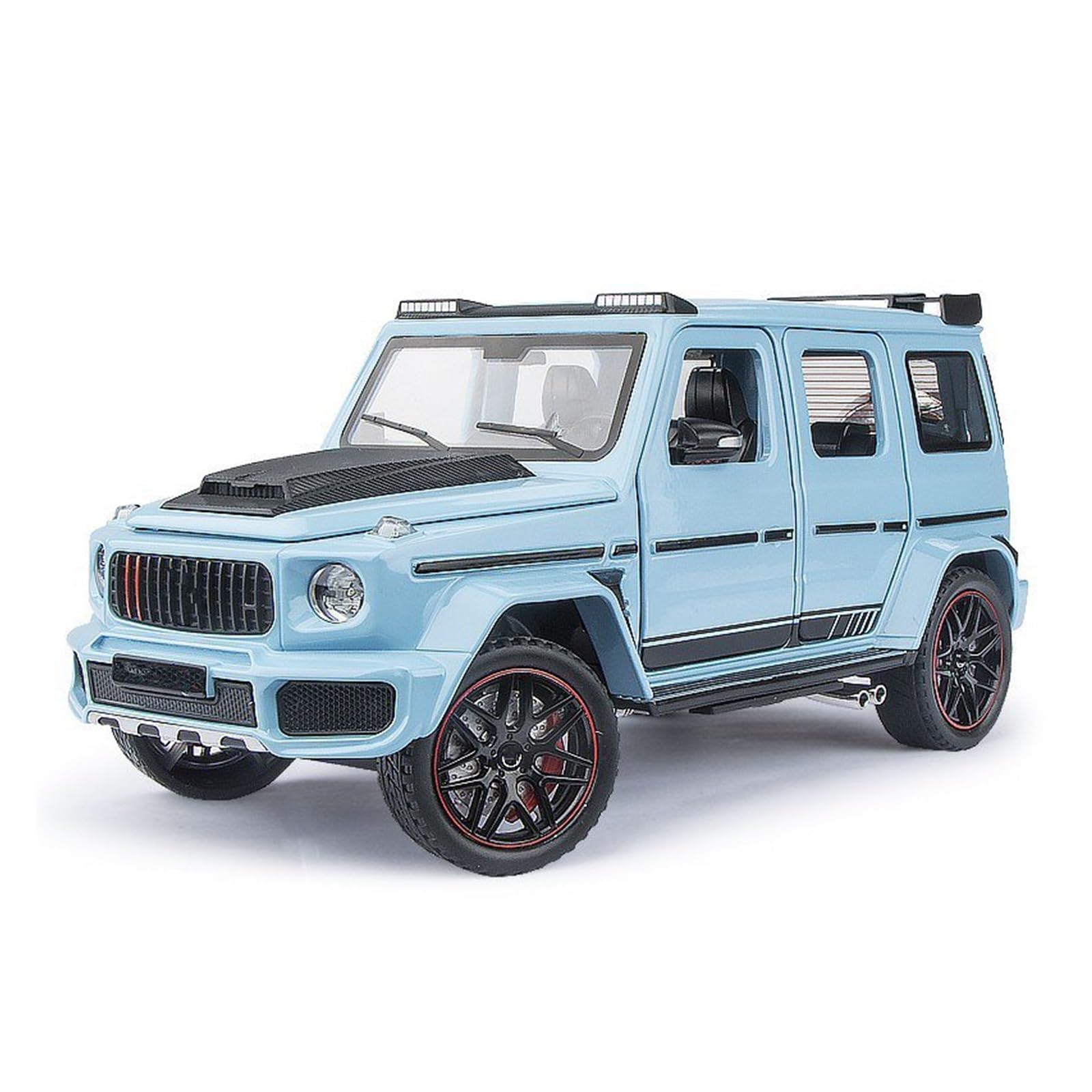 MOCALUX Scale Die-Cast Model Car 1:24 For BRABUS G800 Alloy Die Casting Model Car Ornaments(Blue)