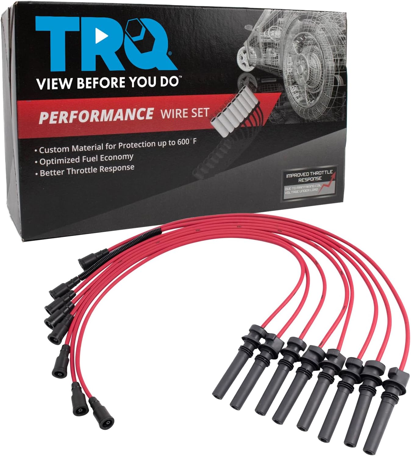 TRQ Performance Spark Plug Wire Kit Set for Dodge Pickup Truck SUV New