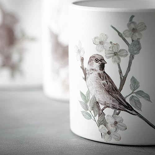 Miniatura 2 de Sullivans Macetas decorativas con estampado de primavera, macetas de imitación, accesorios decorativos para el hogar, decoración de cocina y