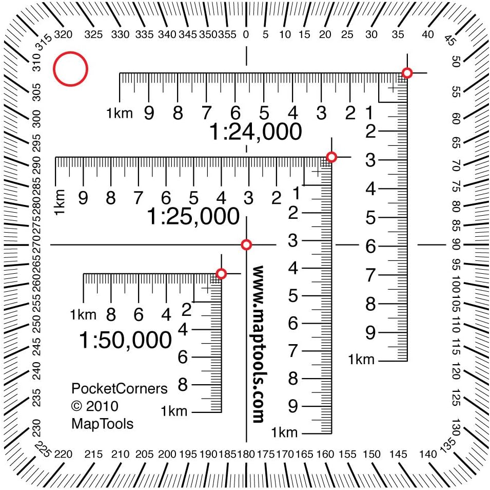 Pocket Sized UTM Corner Rulers