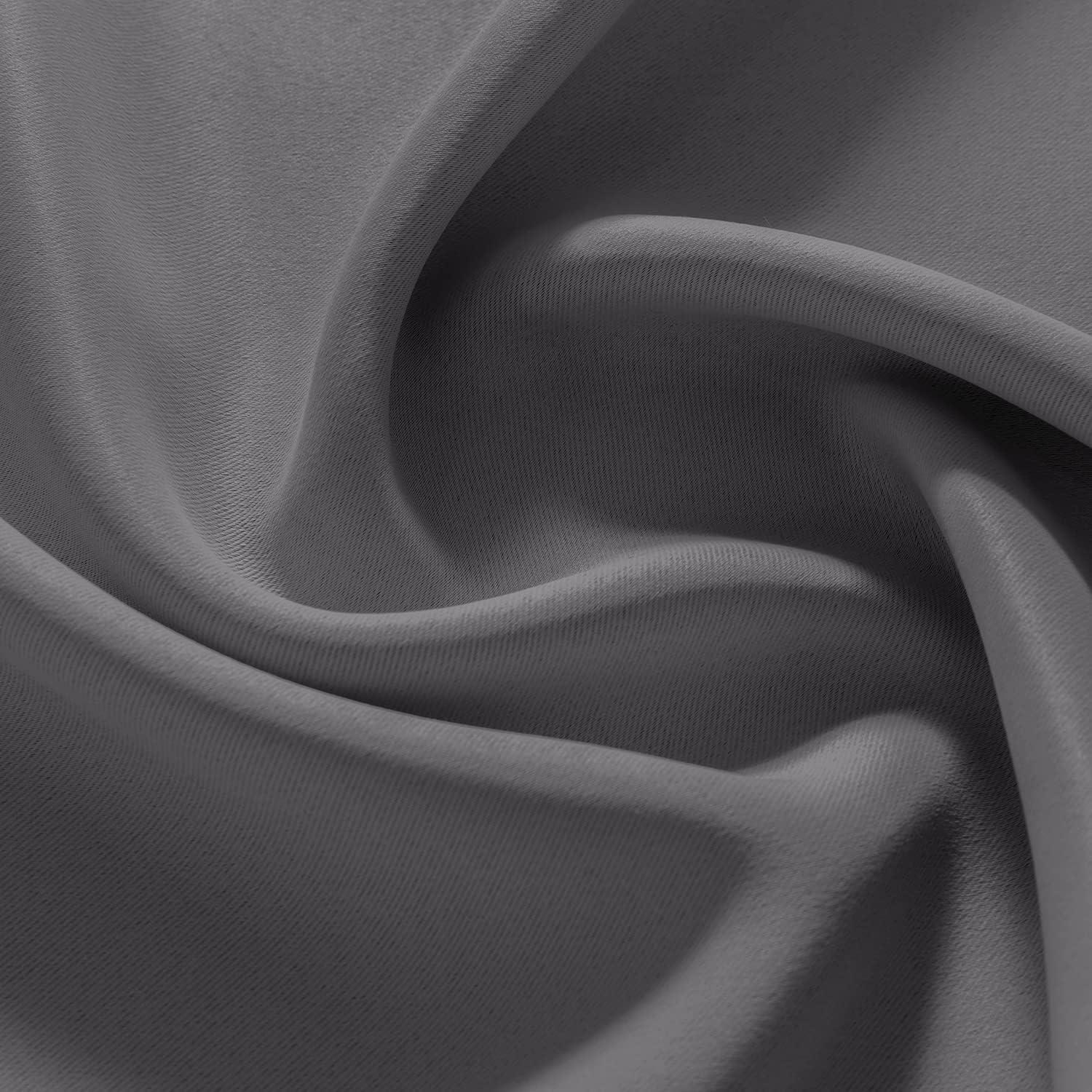 XTMYI Bathroom Curtains Window,Waterproof 48 Inch Lengh Blackout Short Curtains for Windows,Dark Grey