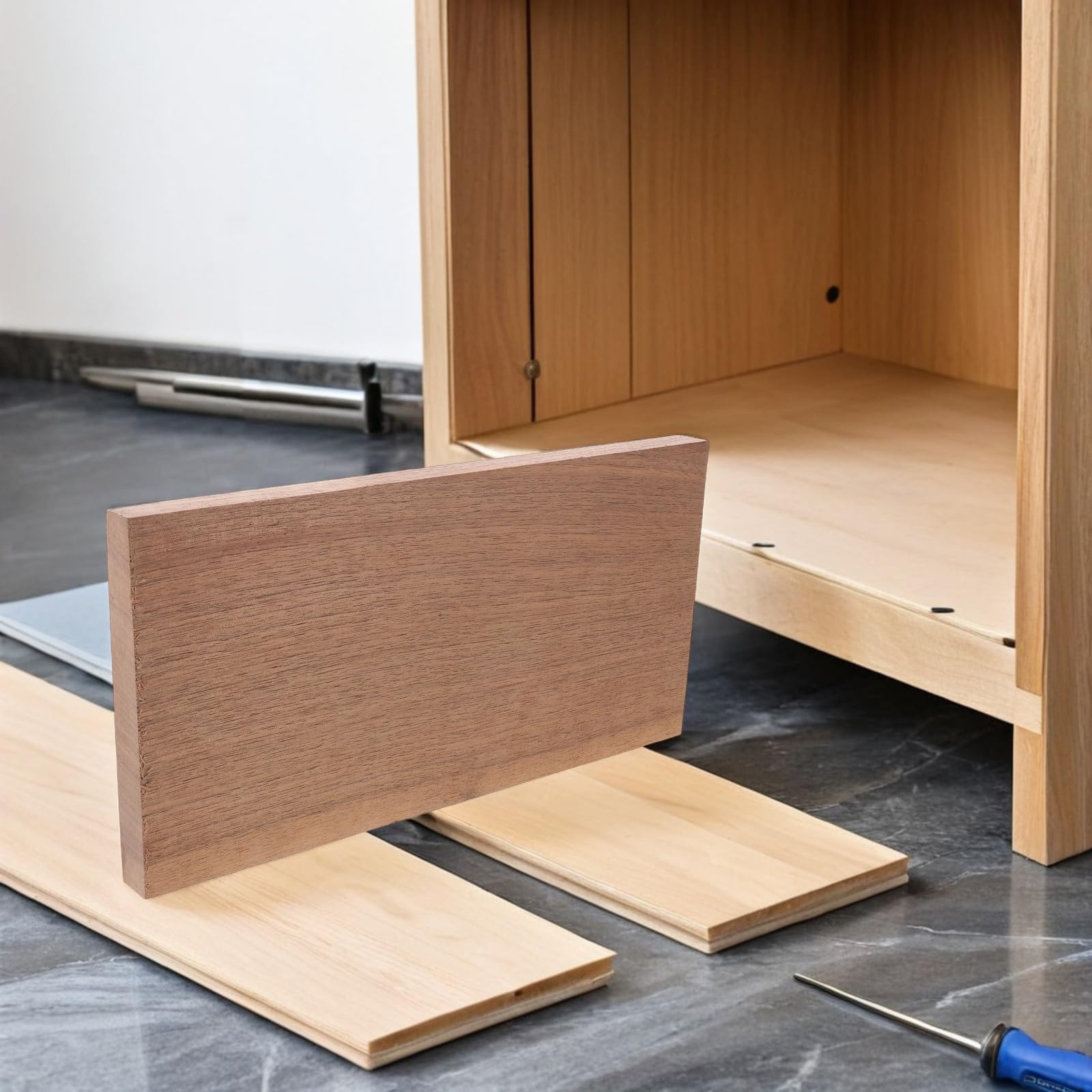 Tofficu Pannelli in Legno di Noce Nero Non Rifiniti per Progetti di Falegnameria, Resistenza a Graffi e Usura, per Tavoli e Lavori Artigianali di Qualità