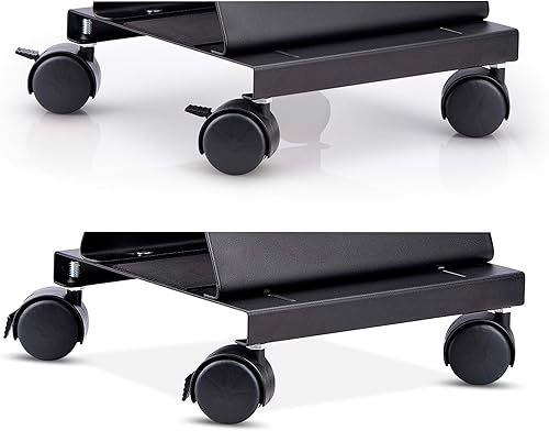 Miniatura 5 de StarTech.com Carrito de torre de computadora, carrito móvil rodante de CPU sobre ruedas, carga máxima de 46.3 lb21 kg, montaje de caja de escritorio