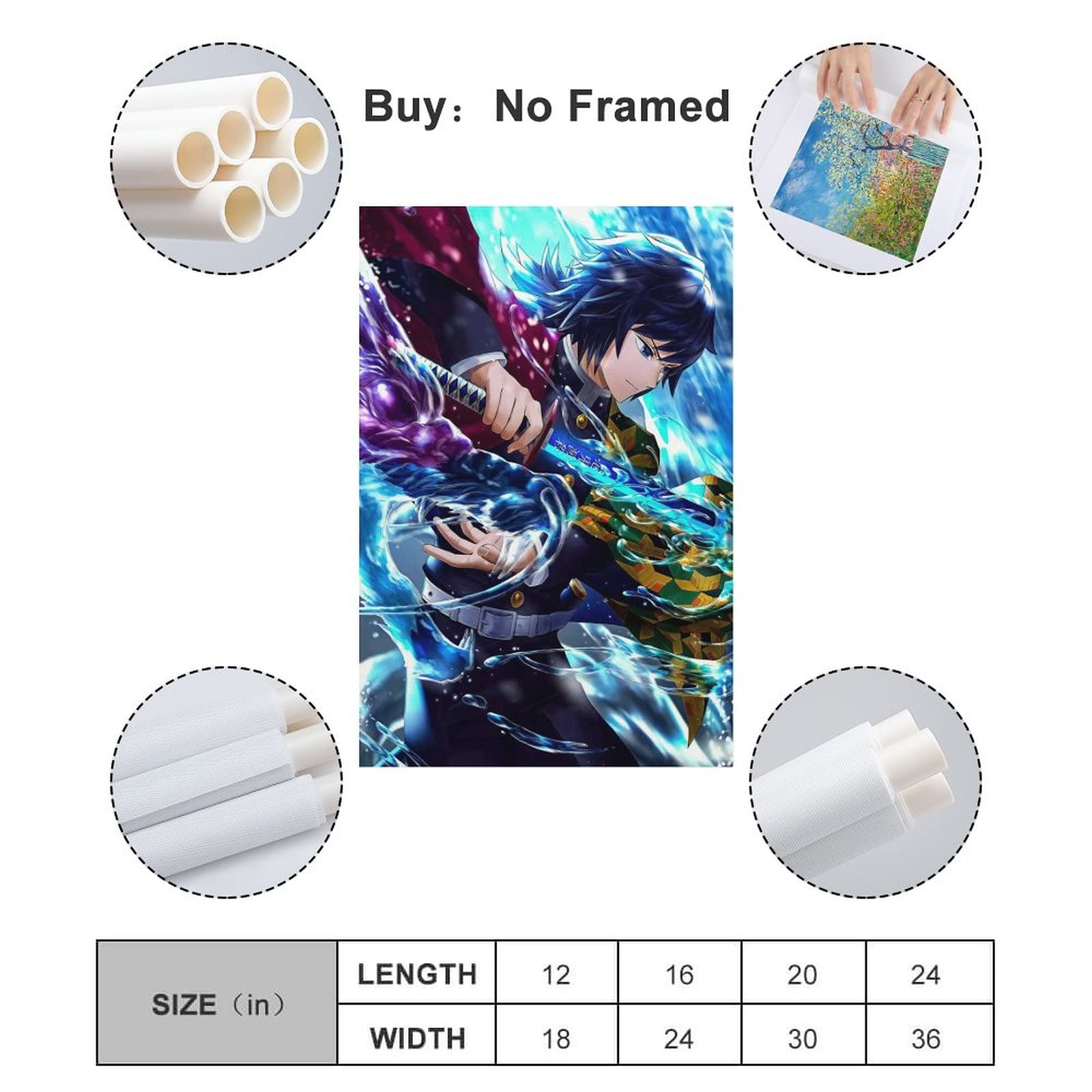 Amazon.co.jp: 鬼滅の刃 冨岡義勇 ポスター 1 ホームデコレーション