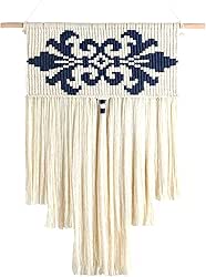 Flber Macrame Wall Hanging Large Black Boho Ancient Home Wall