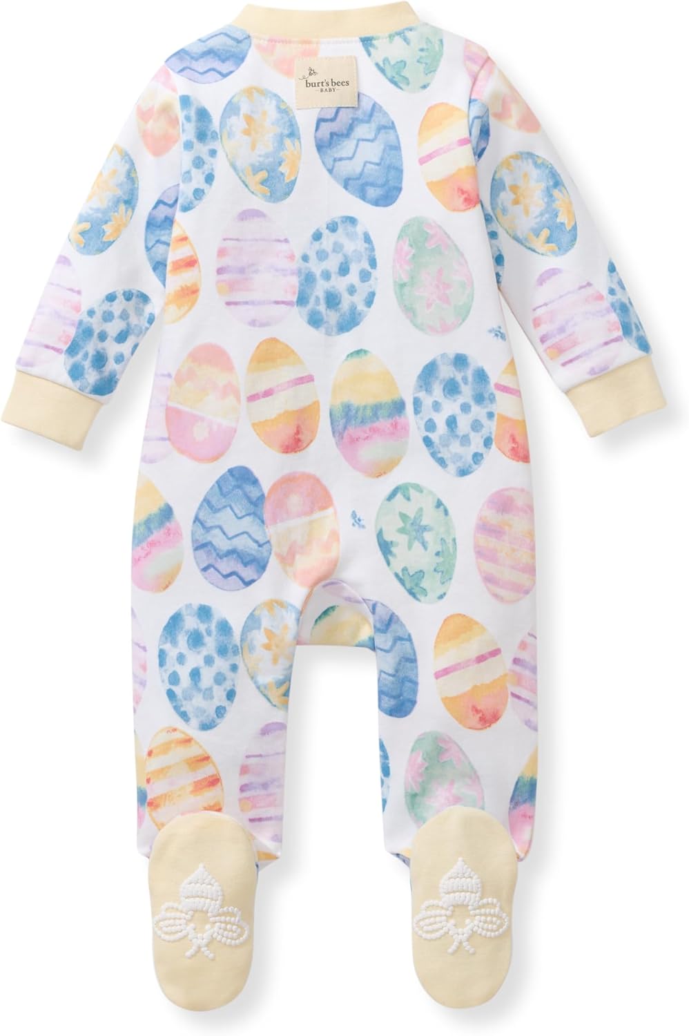 Burt's Bees Baby Girls' Organic Cotton Sleep and Play Footed Pajamas - Image 2