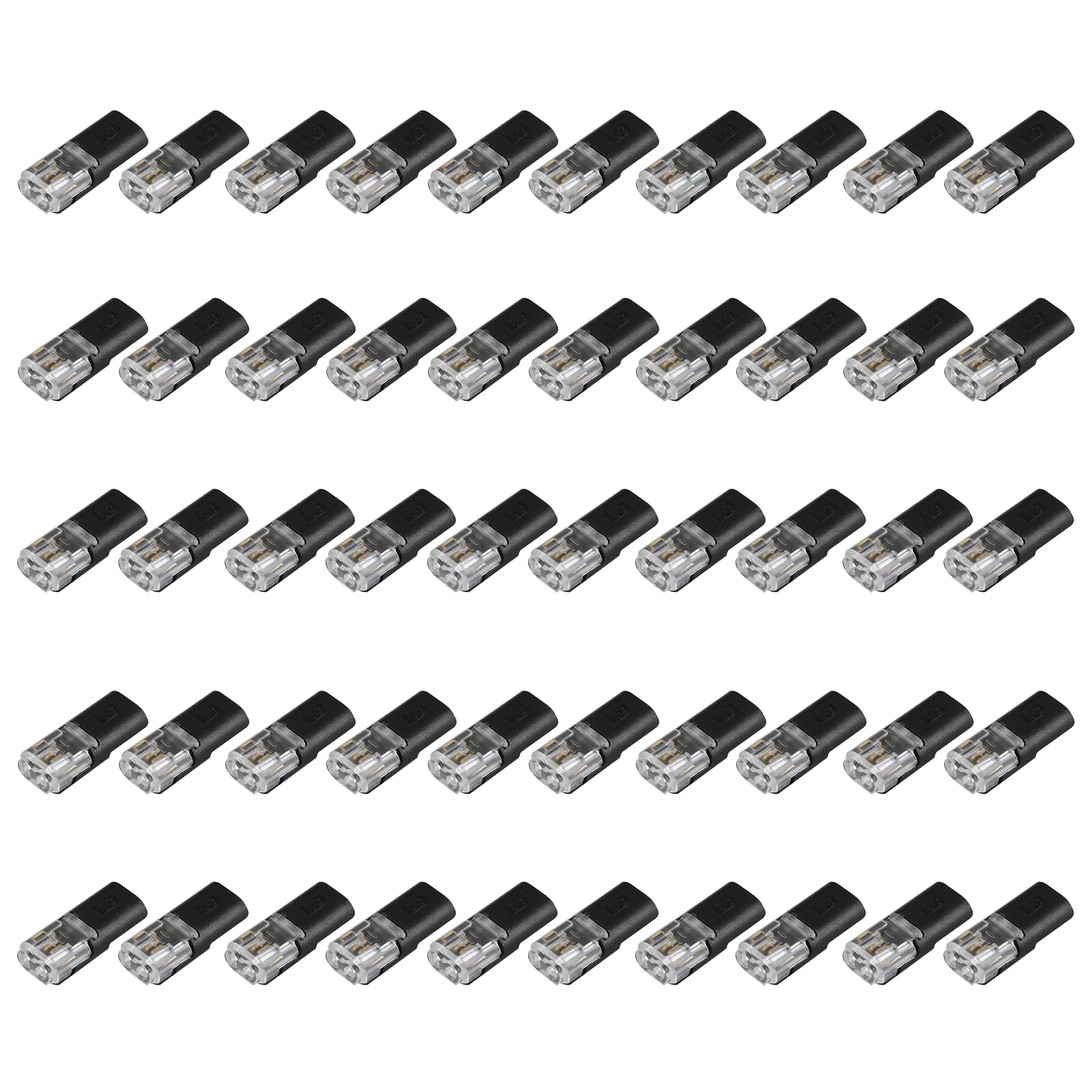 50 Pcs Conectores de Cable Impermeables para Automóviles de 2 Pines Enchufe de Cable Eléctrico de Bajo Voltaje de Conexión Rápida 18-22 AWG Hebillas de Bloqueo Sin Necesidad de Pelar para Coches — view 7
