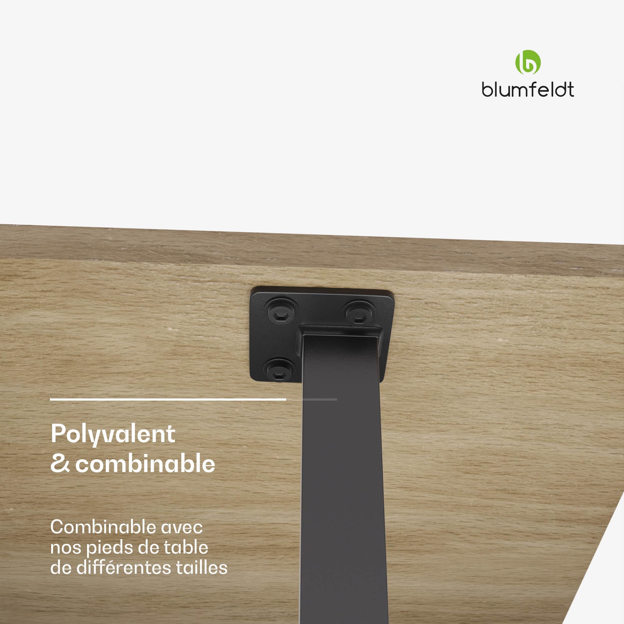 Blumfeldt Bearsdon Plateau de table 160 x 90 cm pour cuisine et salle à Blumfeldt Bearsdon Plateau de table 160 x 90 cm pour cuisine et salle à