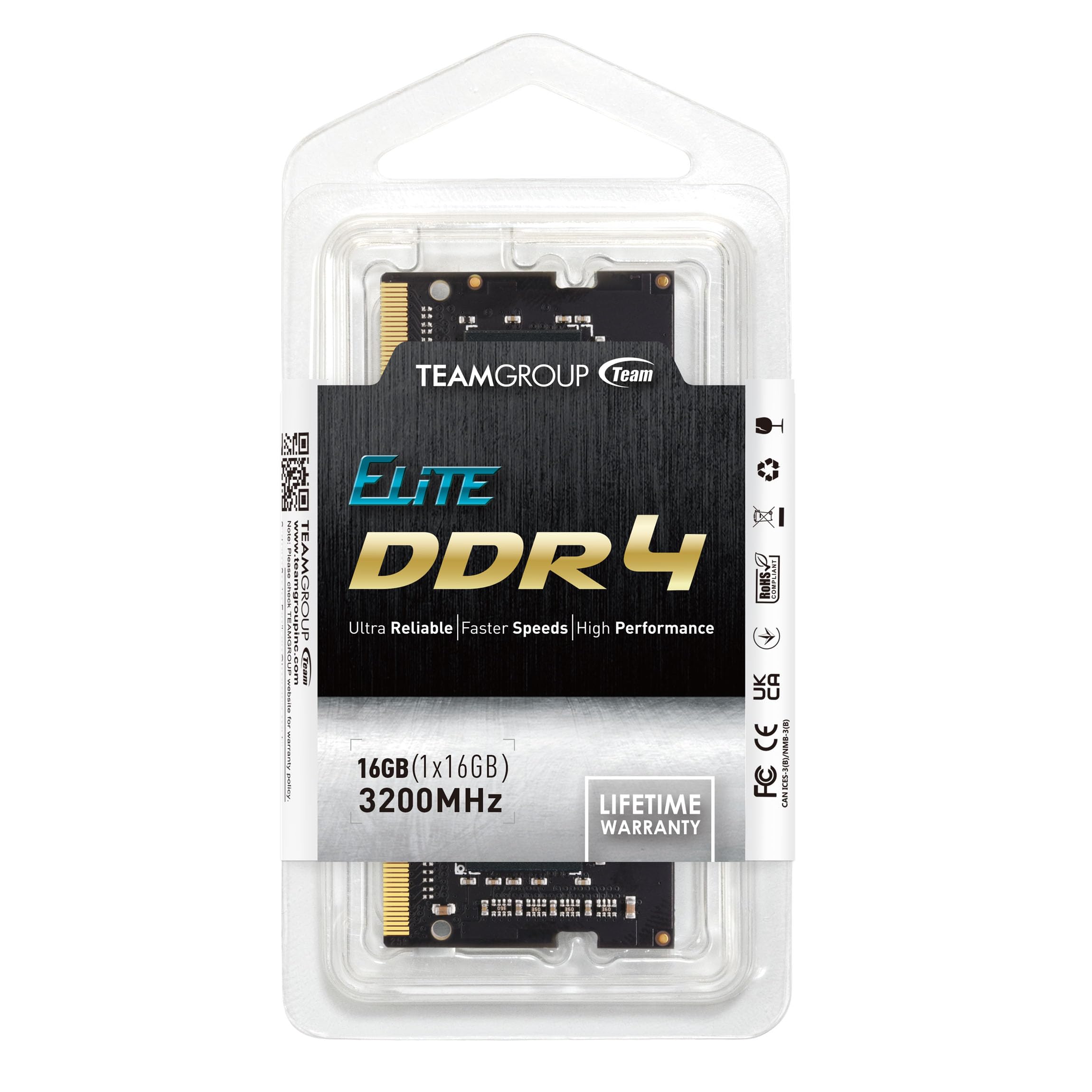 TEAMGROUP ノートPC用メモリ DDR4 3200MHz 16GB SODIMM