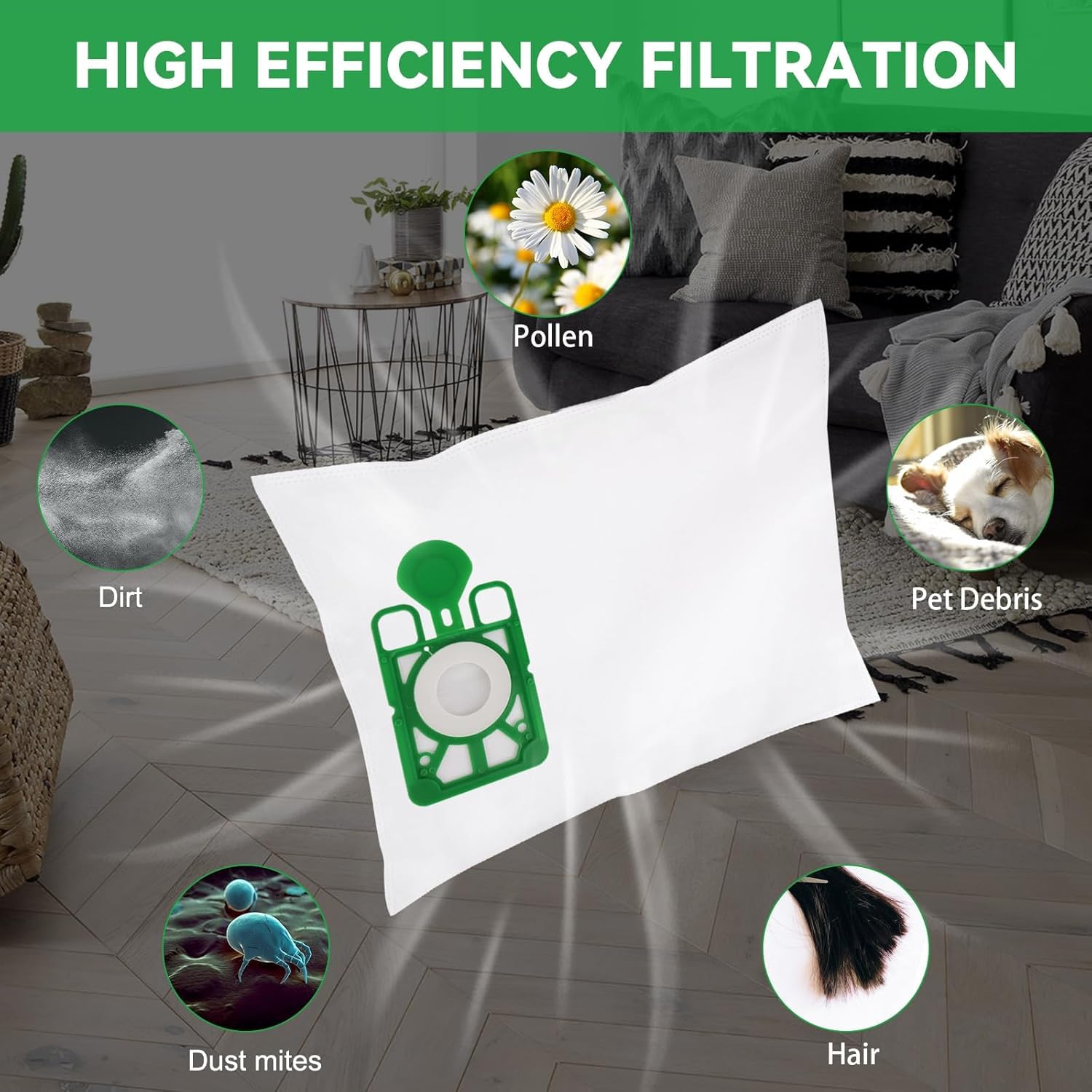 907075 604015 Vacuum Cleaner Dust Bags Replacement for Numatic NVM