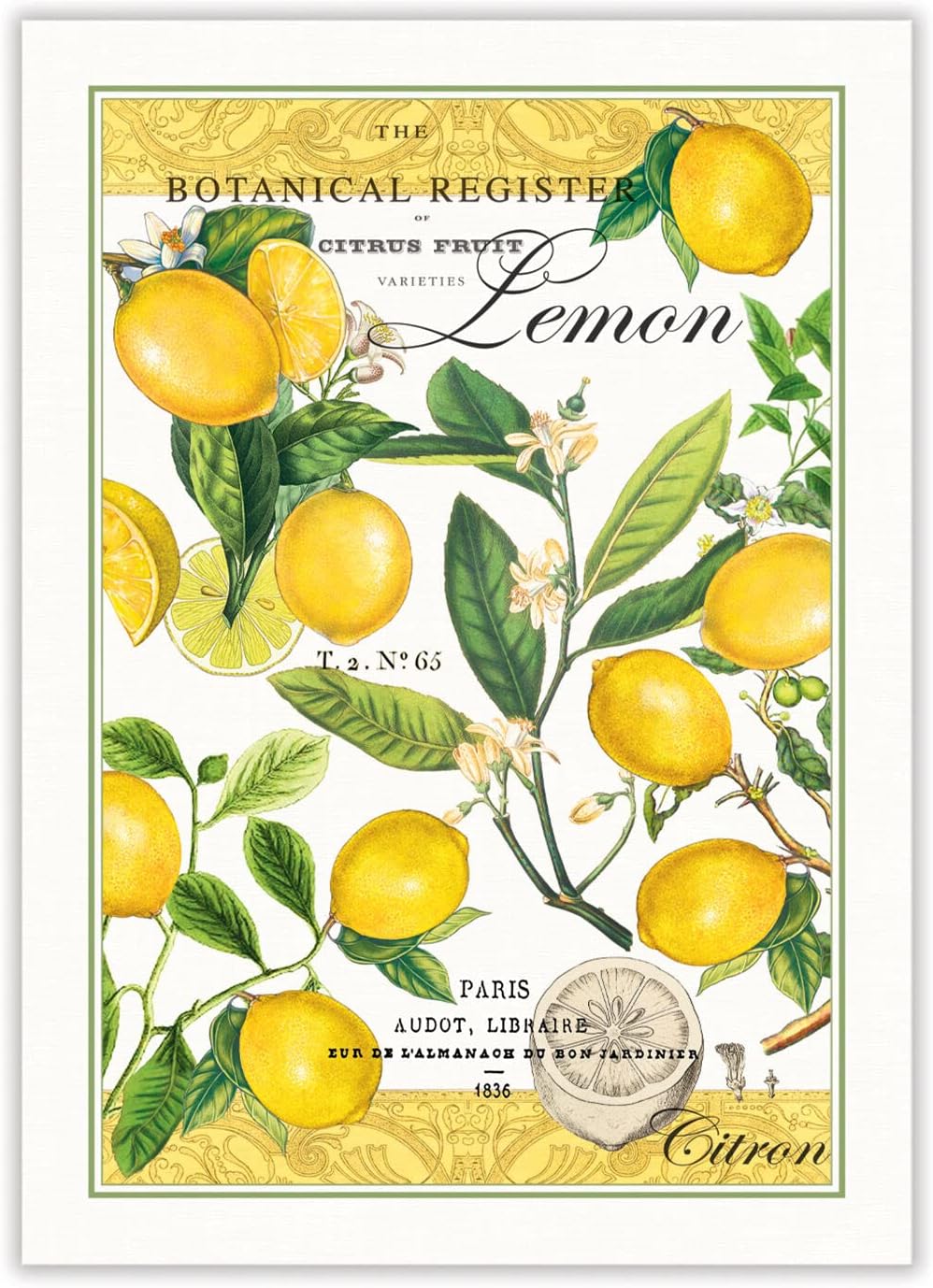Kitchen Dish Towel, Lemon Basil