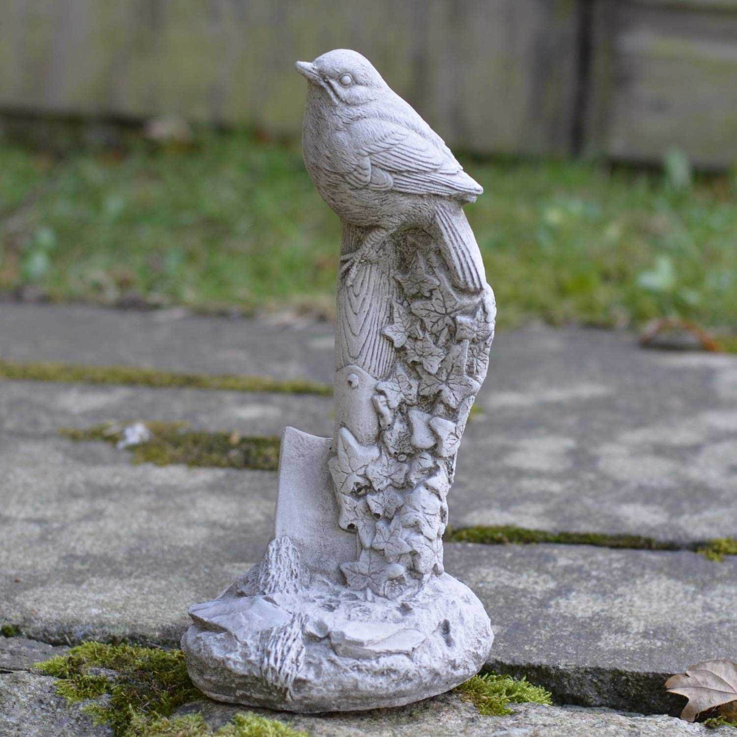 Garden Ornaments By Onefold Natural Onefold Stone Bird On Trowel Ornament And Outdoor Garden Sculpture