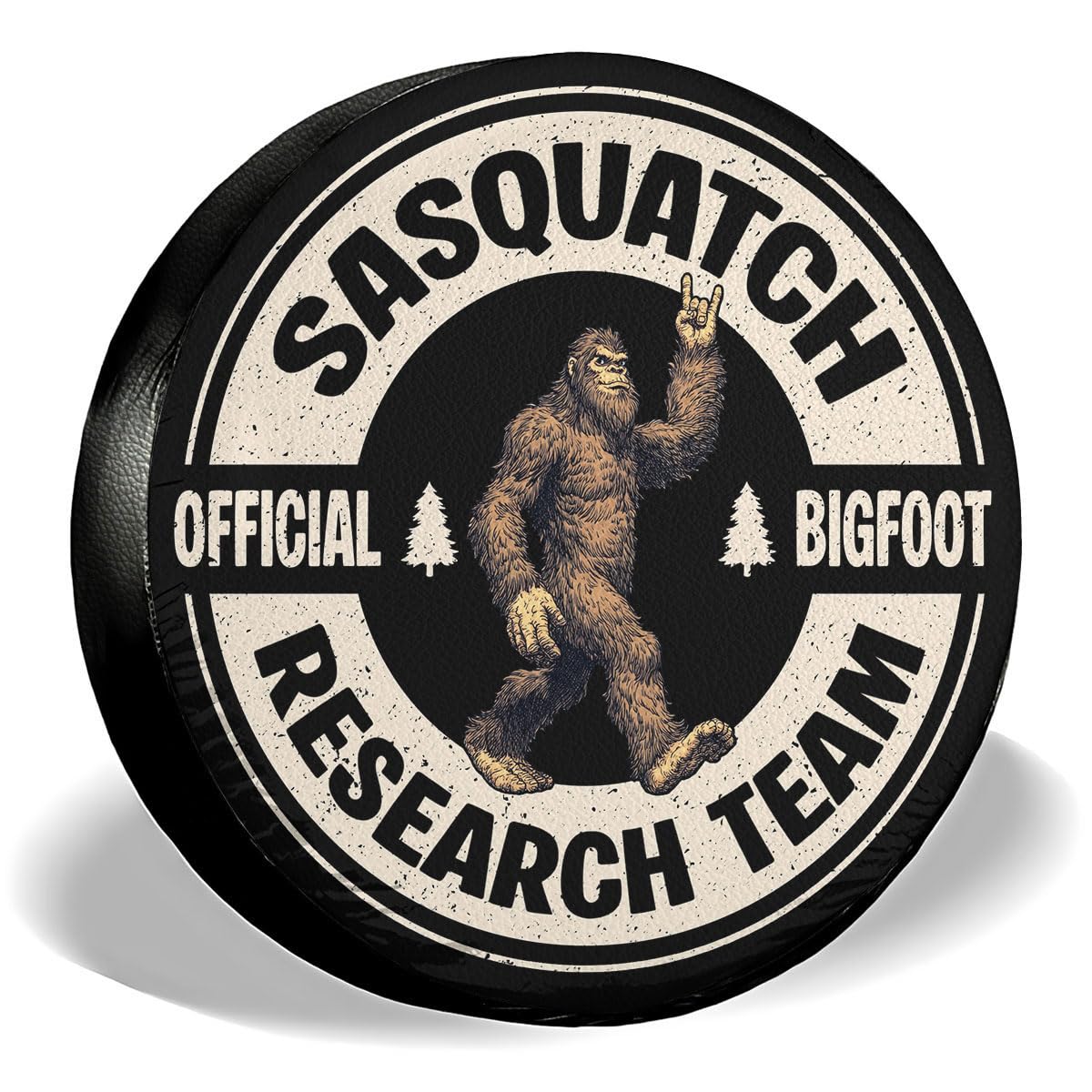 GENANY Bigfoot Father's Day PVC Spare Tire Cover for RV Trailer, Waterproof, No Camera Hole, Size 15 Fits 27-29 Inch
