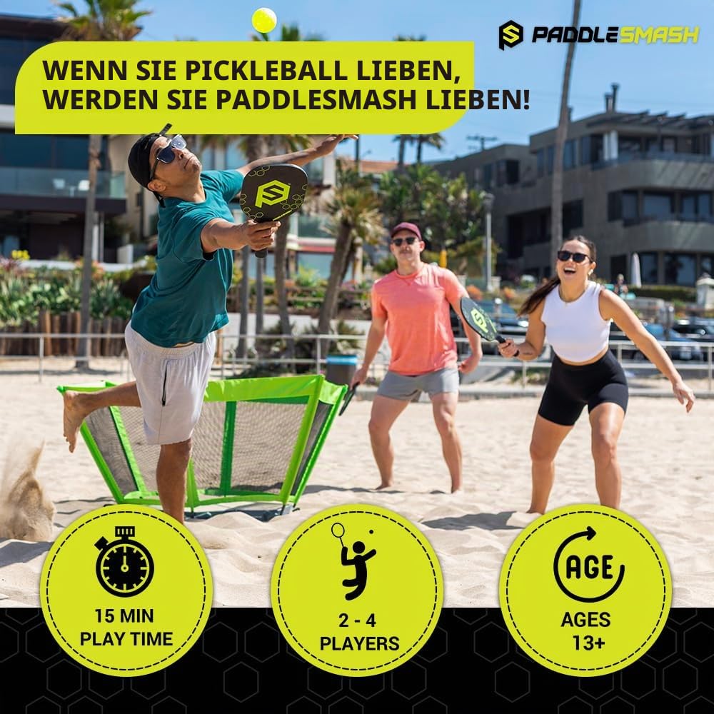 PaddleSmash - Outdoor-Spiele - Hofspiele - Strandspiele - Outdoor-Spiele für Erwachsene und Familie - Perfekt für Hinterhof, Strand, Heckklappe & Rasen