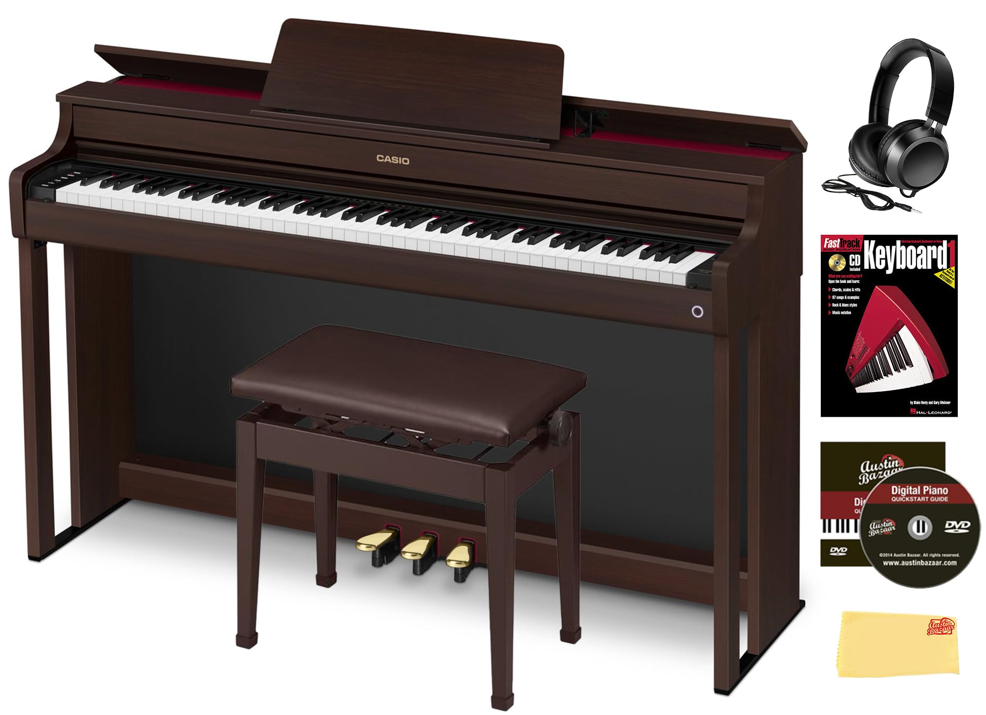 Amazon.com: Casio AP-300 CELVIANO 88-Key Digital Piano - Brown