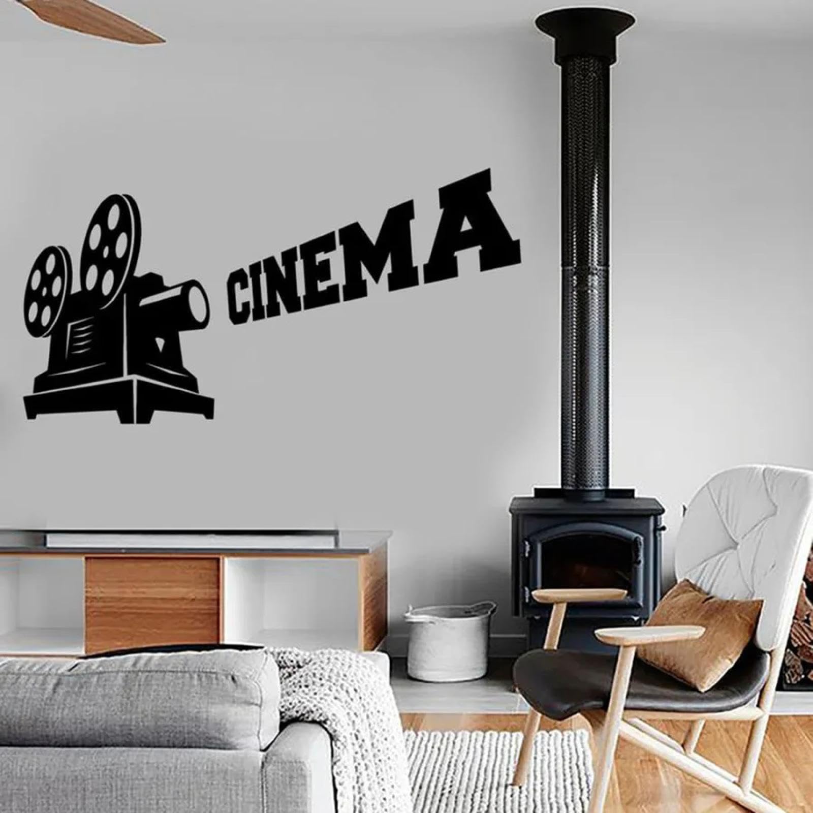 YOUOUSI Camera Movie Cool Cinema Wall Decals Children's Room Living Room Bedroom Interior Home Art Wall Stickers