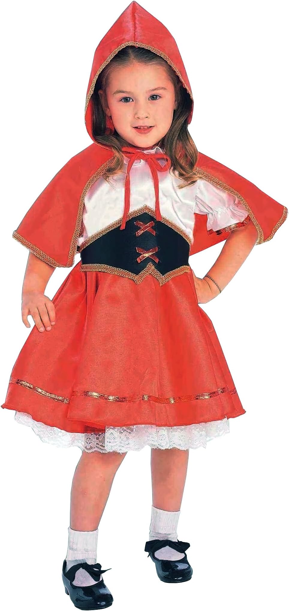 Rubie's Forum Novelties Kids Deluxe Lil' Red Riding Hood Costume, Toddler, One Color, 41 Inch (Pack of 1)
