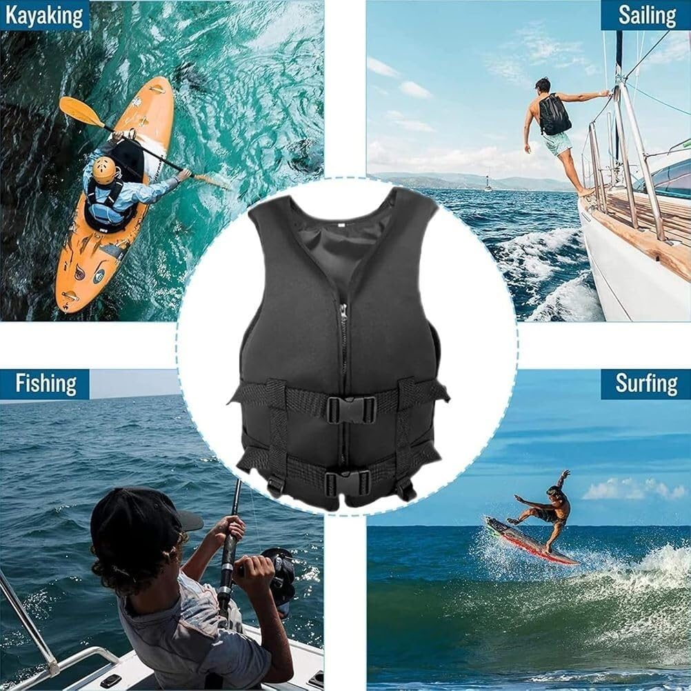 Unisex Hohe Auftriebskraft Tragbar Schwimnweste Doppelschicht Neopren für Kajak Schnorcheln Stand Up Paddling Wassersport Sicherheit