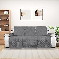 Vista 57 de PureFit Fundas de sofá reversibles resistentes al agua para sofá reclinable de 3 asientos, funda antideslizante para sofá de 3 cojines, protector