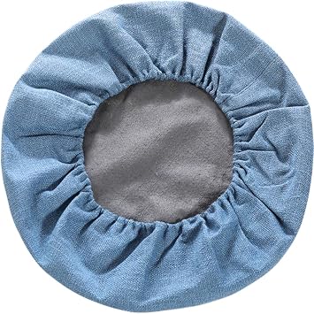 Round Floor Pillow Cover Tatami Floor Cushion Cover Straw Japanese Futon Cover Meditation Seating Ottoman Throw Protector for Living Room Indoor Outdoor Sky Blue,15.75 inches