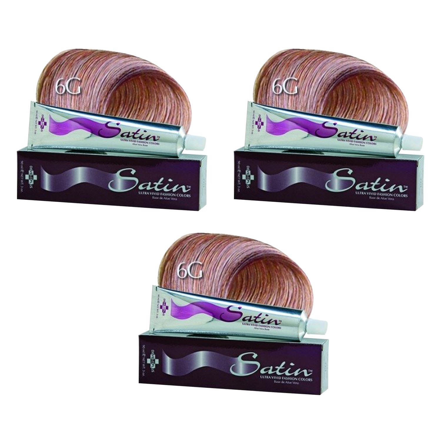 Developlus Satin Hair Color #6G Dark Golden Blonde 3oz (3 Pack) : Chemical  Hair Dyes : Beauty & Personal Care - Amazon.com